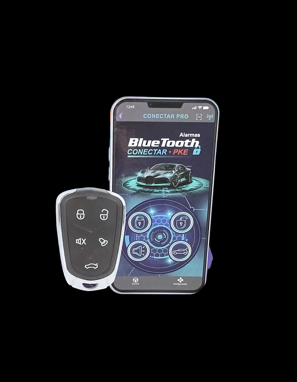 Alarma volumétrica con bluetooth y dos controles