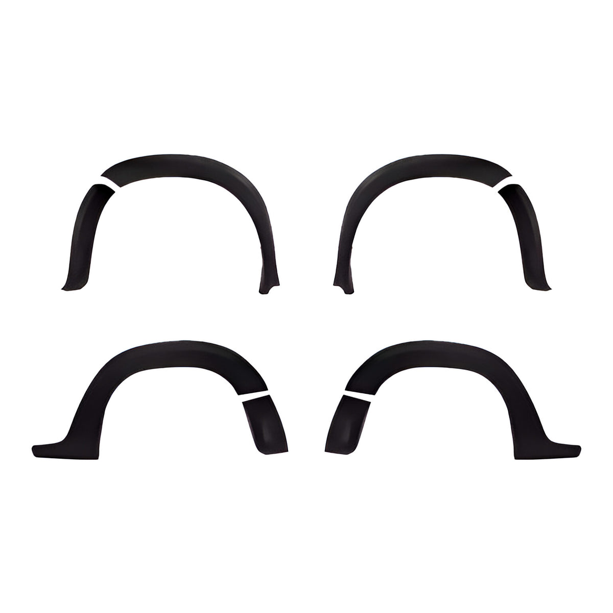 Fenders para Renault Oroch 2015-2024 en Plástico Negro