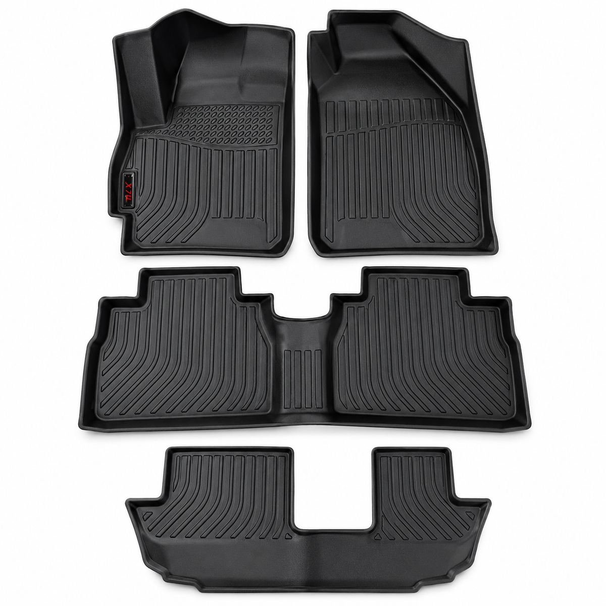 Alfombras 3D SPACO TPE Negro Jetour X70 2021+ – Protección Total