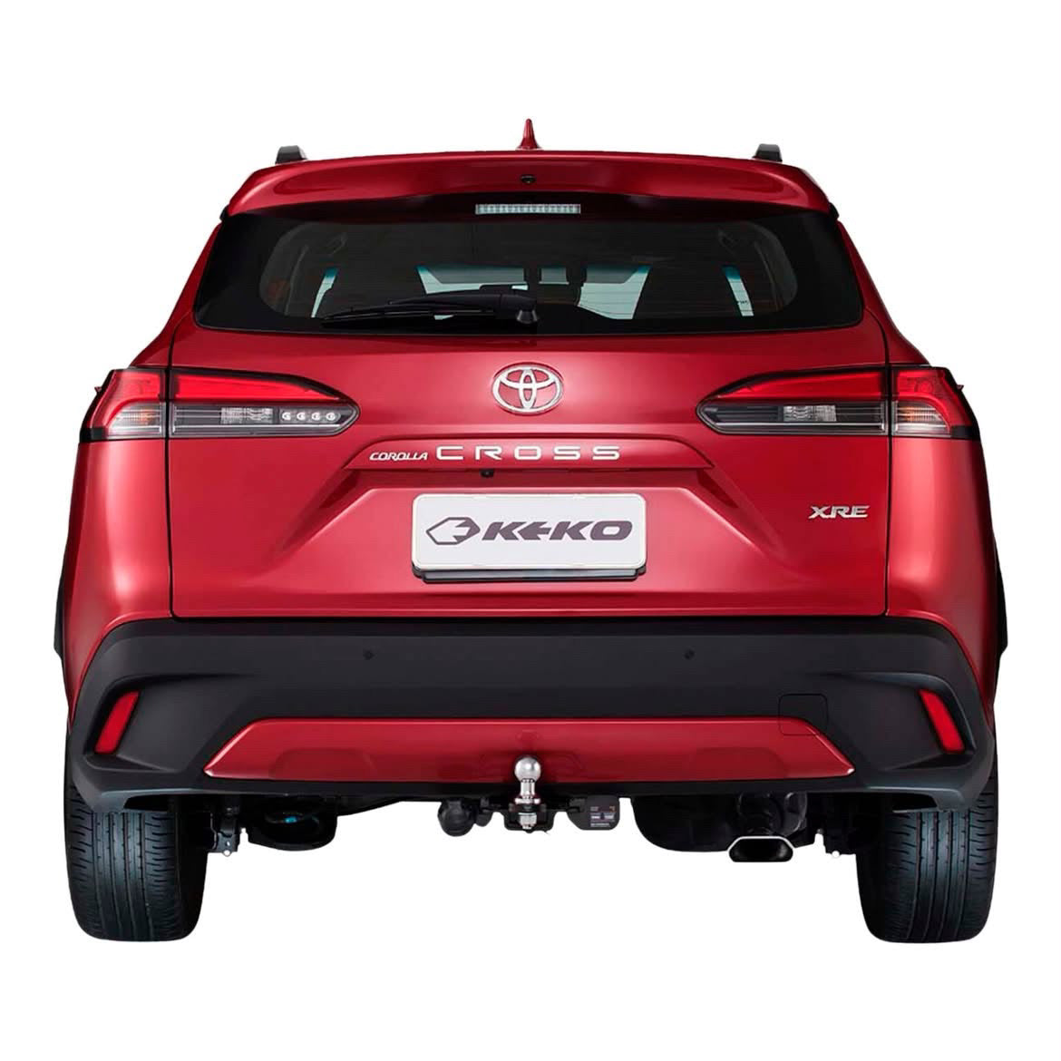 Enganche De Trailer Keko K2 Acero Carbono Negro Toyota Corolla Cross 2021+ 1500 kg