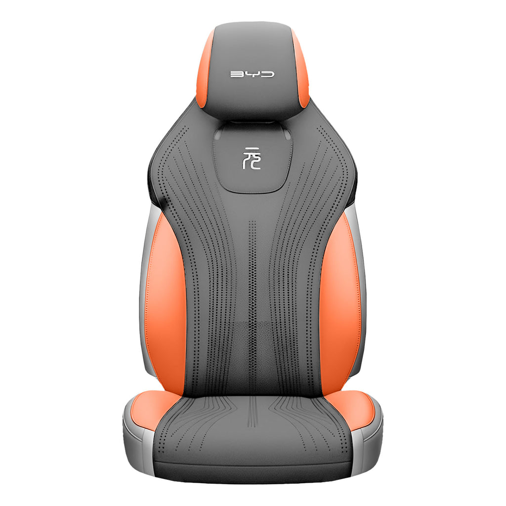 Kit Fundas BYD Yuan Plus 2022+ Gris Claro/Rosa Colocadas