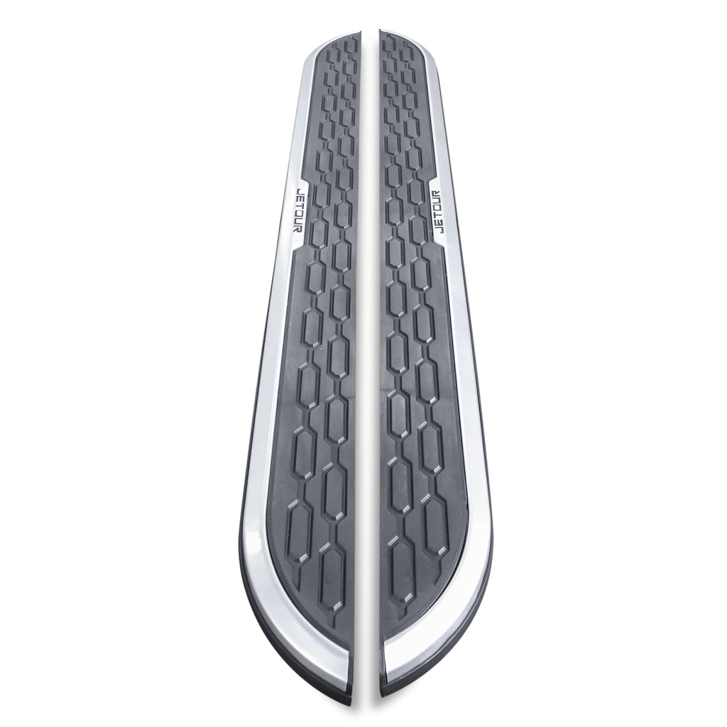 Estribos Spaco Aluminio Negro y Gris Jetour X70 2020+