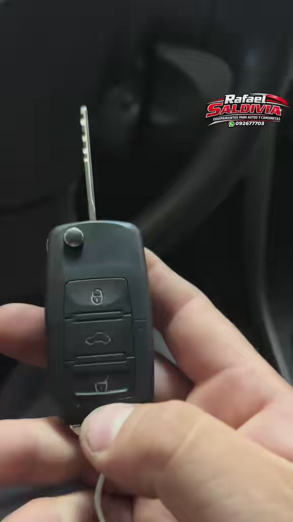 Alarma volumetrica por modelo de vehiculo instalada con llave control