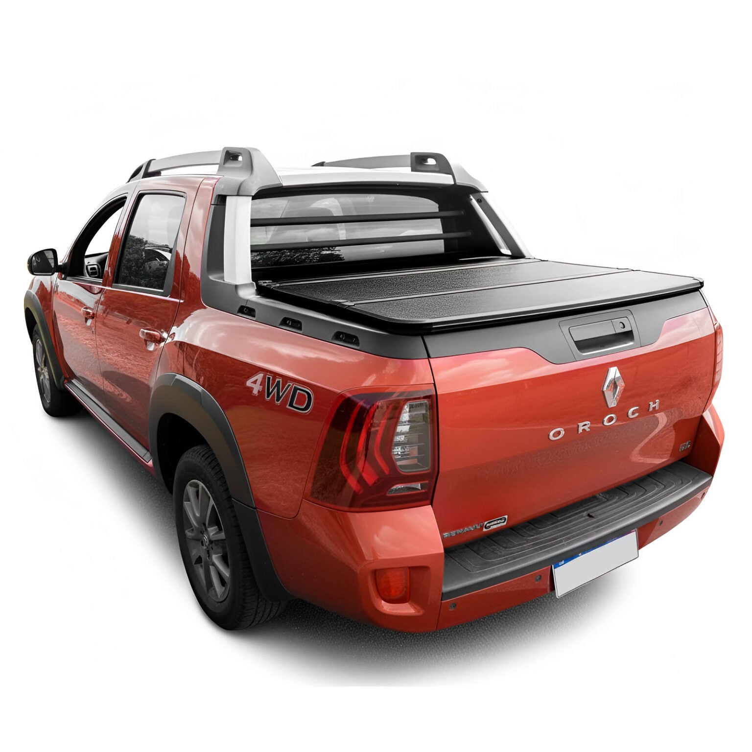 Tapa Rígida Trifold Spaco Aluminio Renault Oroch 2015+ Negro