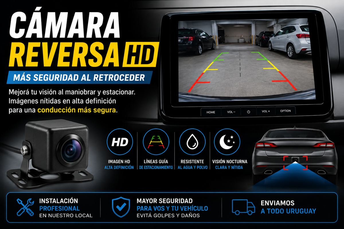 Camara reversa hd para pantallas multimedia