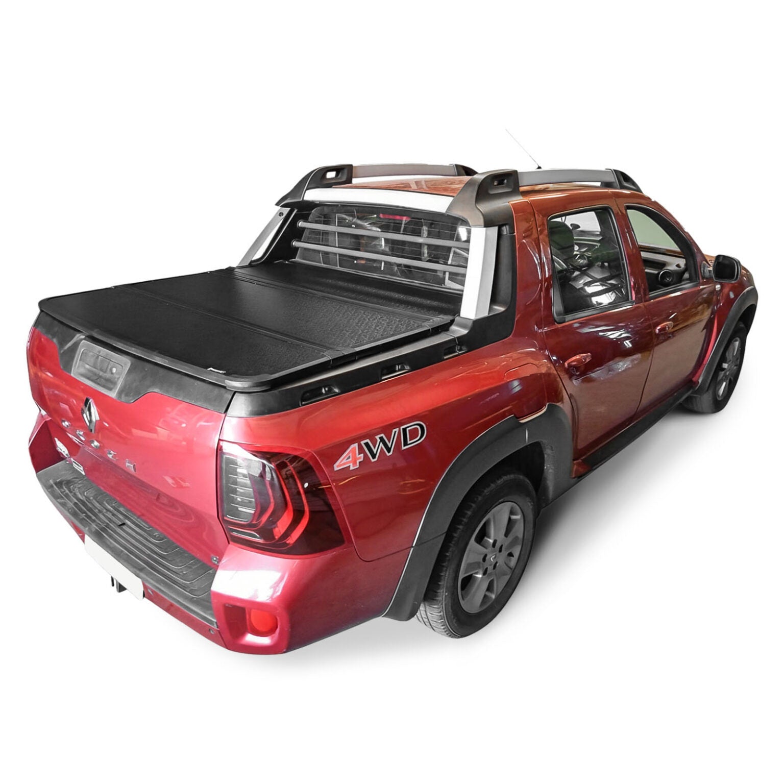 Tapa Rígida Trifold Spaco Aluminio Renault Oroch 2015+ Negro