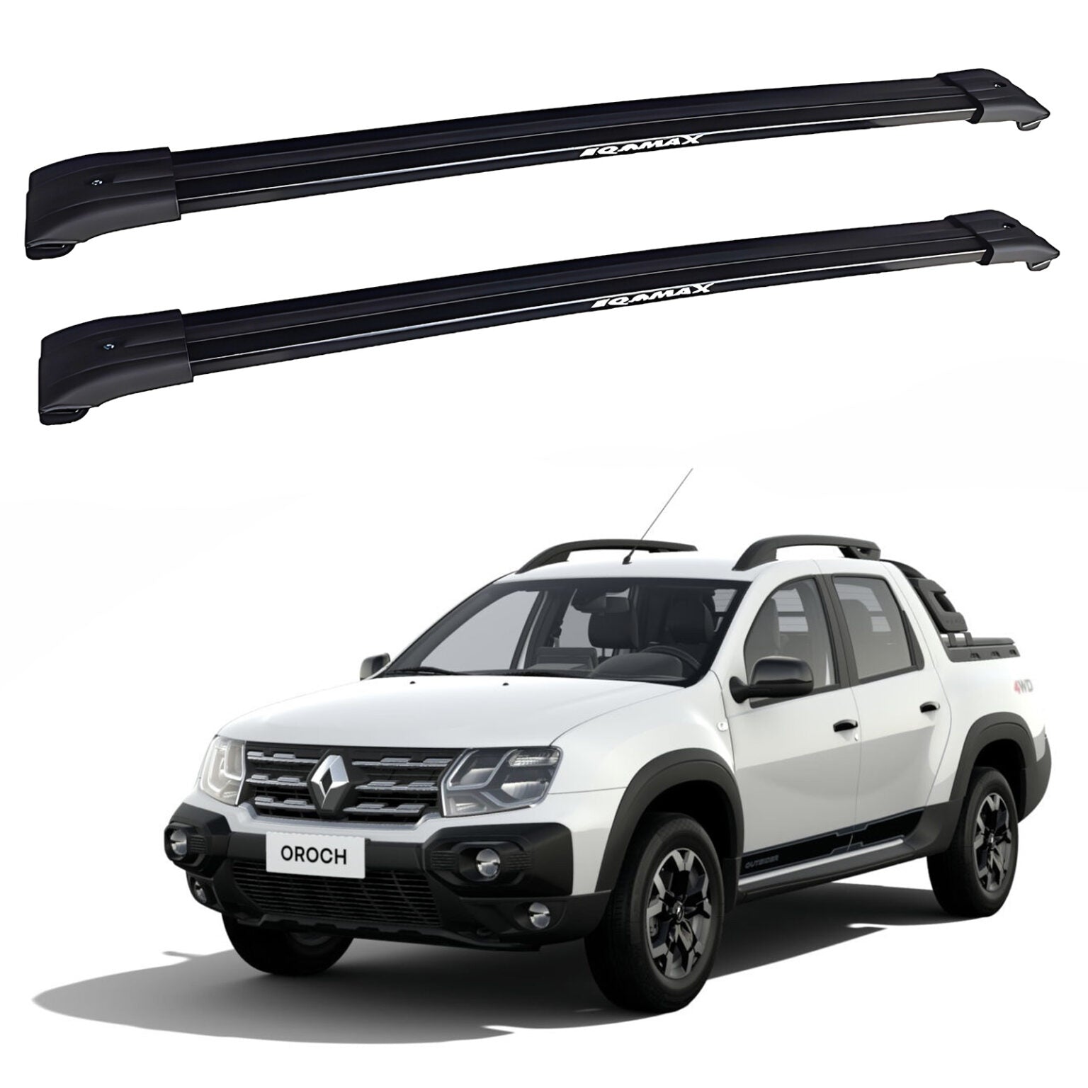 Barras De Techo Eqmax Travessa Renault Oroch 2022+ Negro